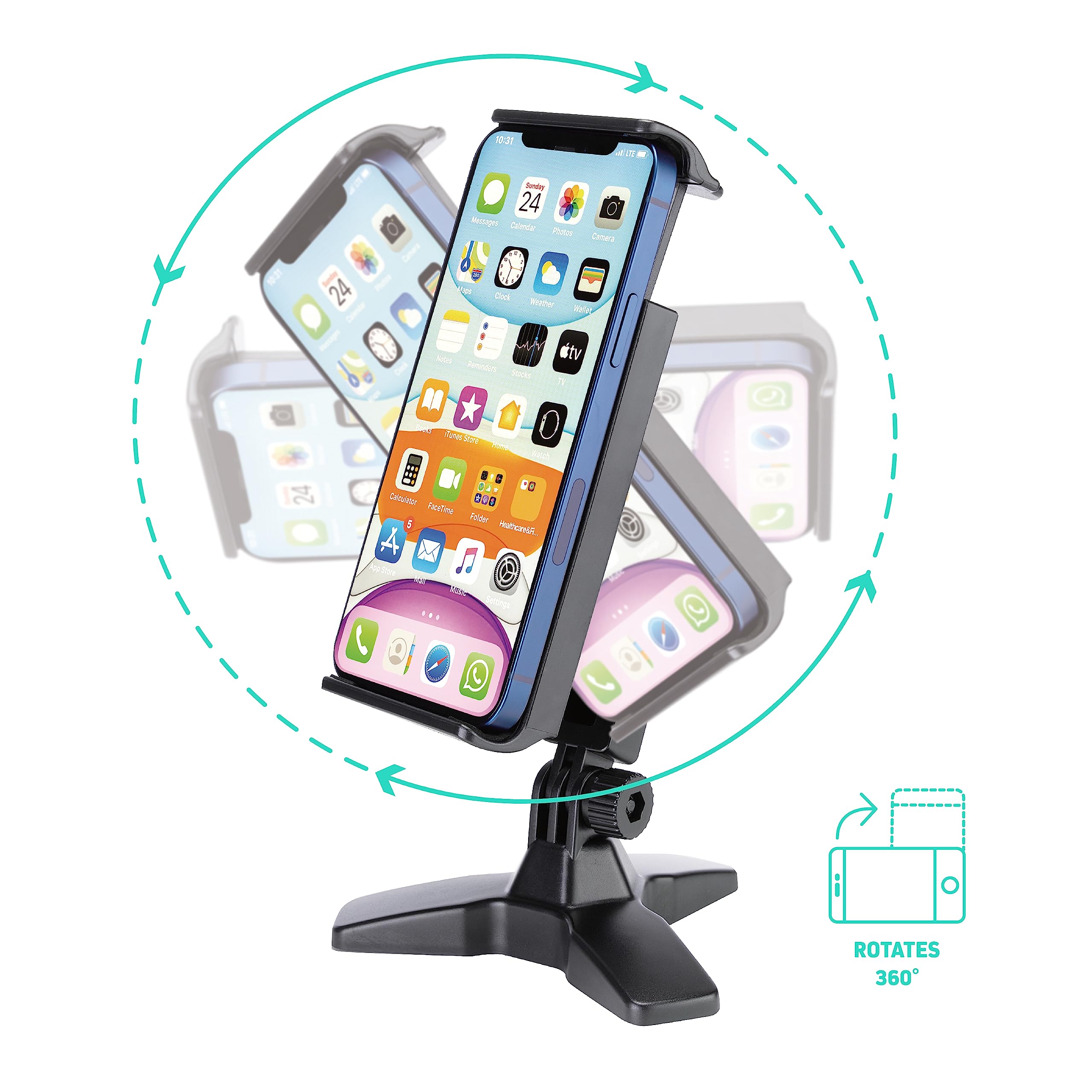 SLIDE Mount Smartphones Tablets Adaptable Cell Phone Tablet Stand