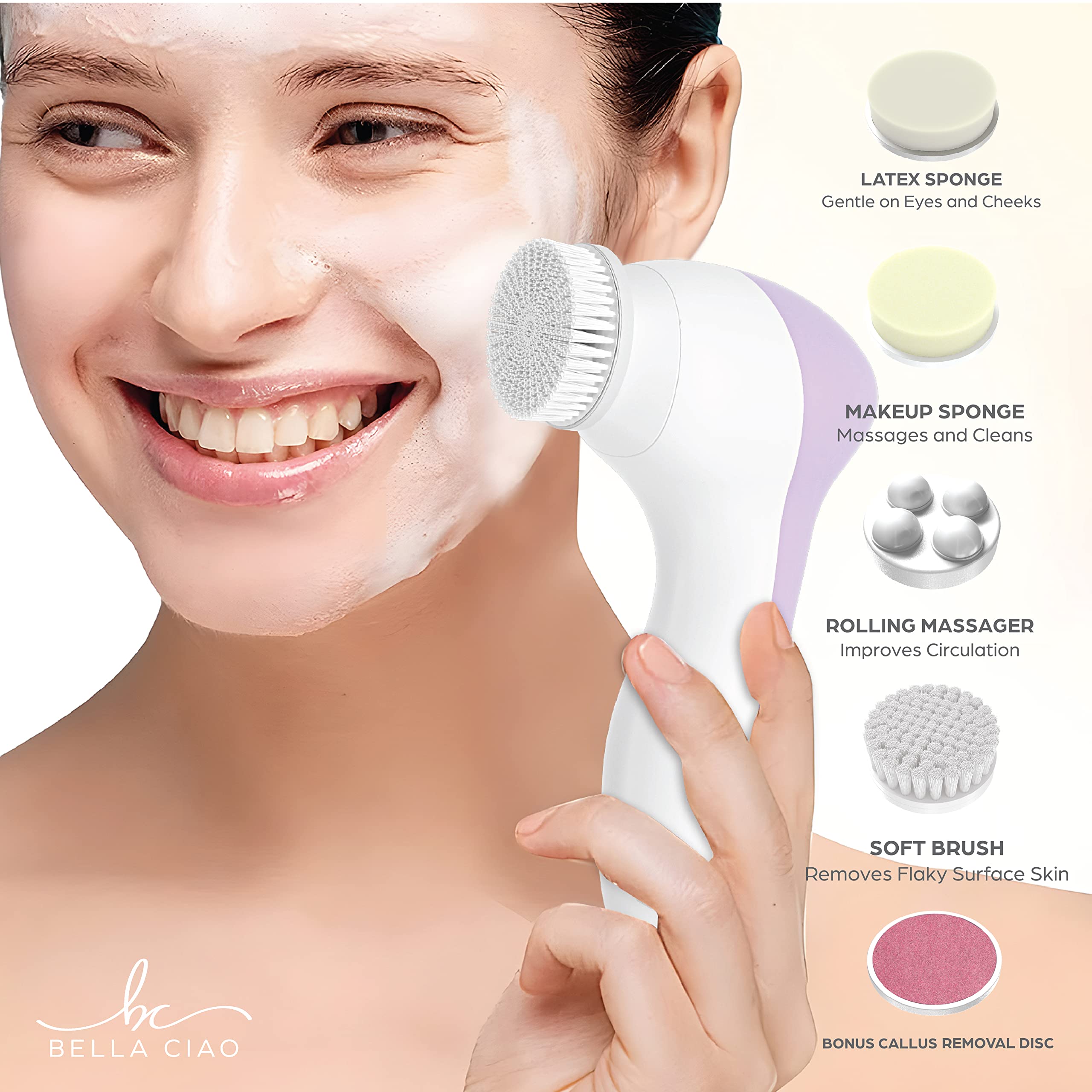 Bella Ciao 6-Piece Cleansing and Exfoliating Kit (Lavender)