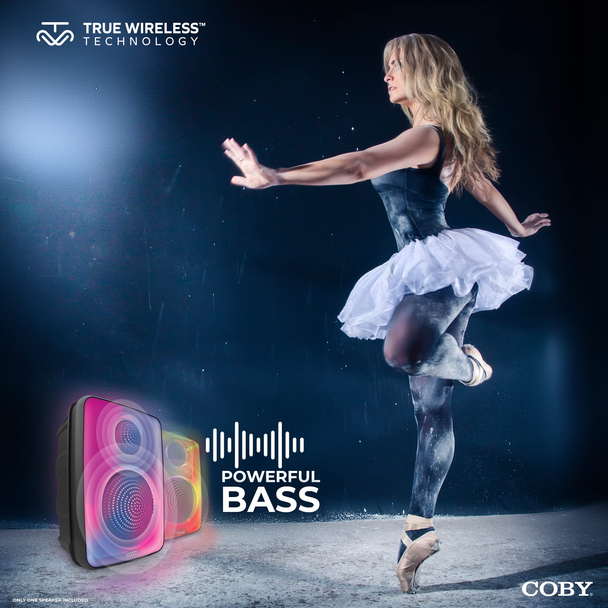 Coby Spectra True Wireless Bluetooth Speaker