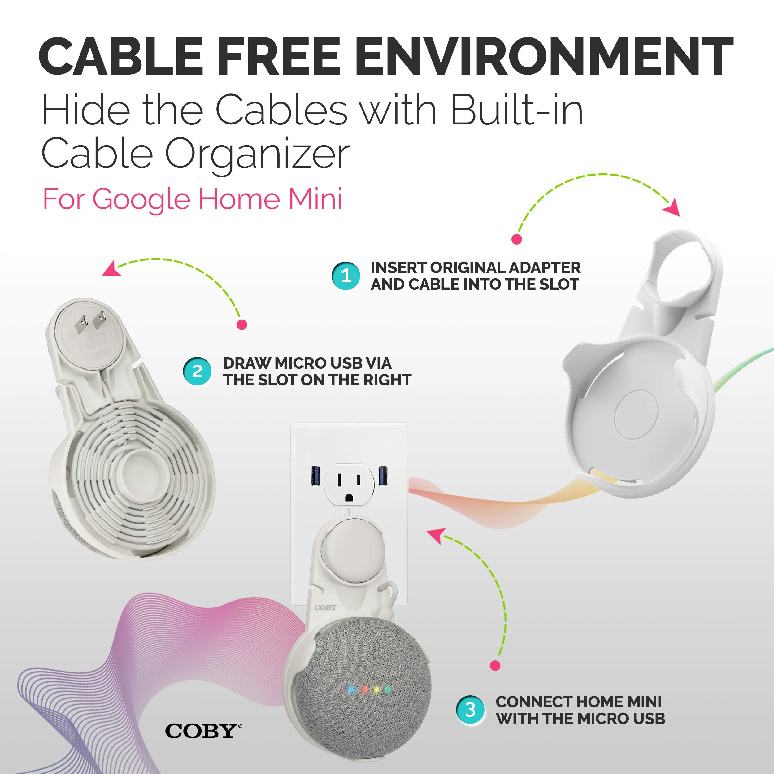 Coby Wall Outlet Mount Holder for Google