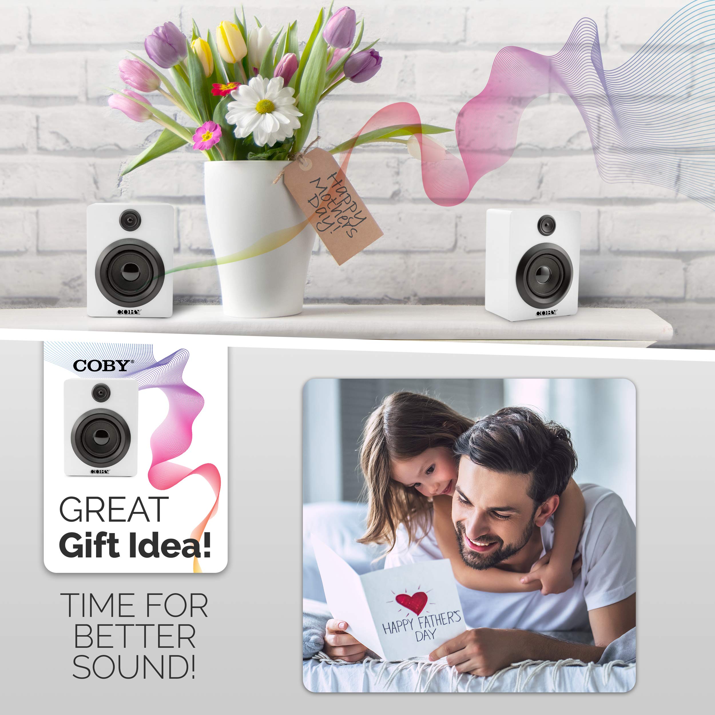 Coby Wireless Rechargeable Bluetooth Mini Speakers