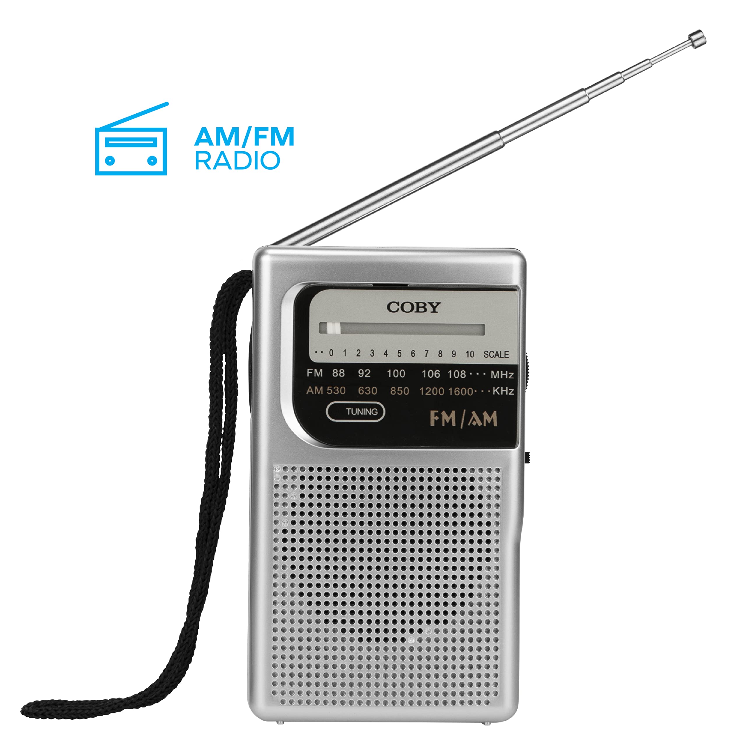 Coby Retro Pocket Size AM/FM Radio