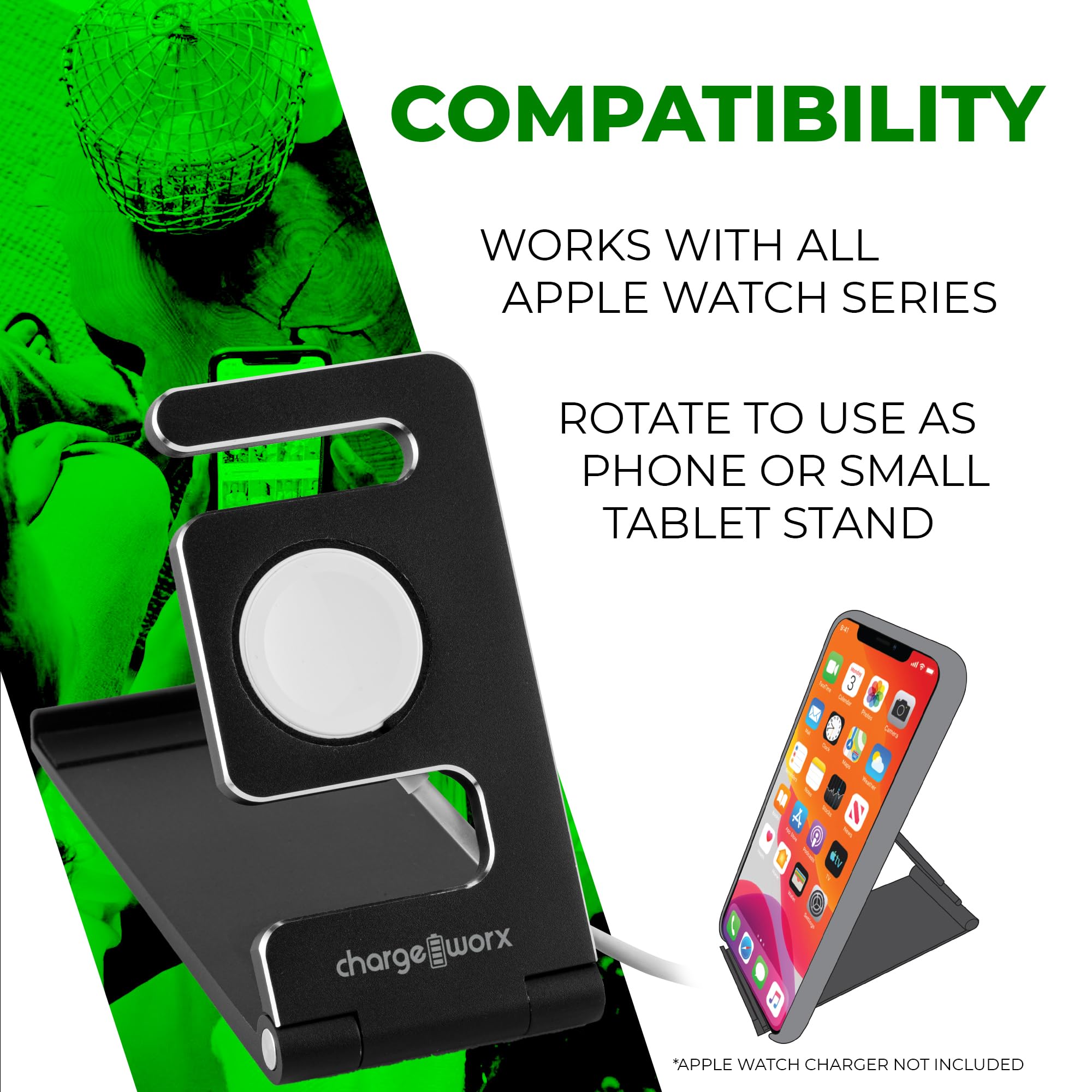 Chargeworx Fold Charger Stand Apple Watch Smart