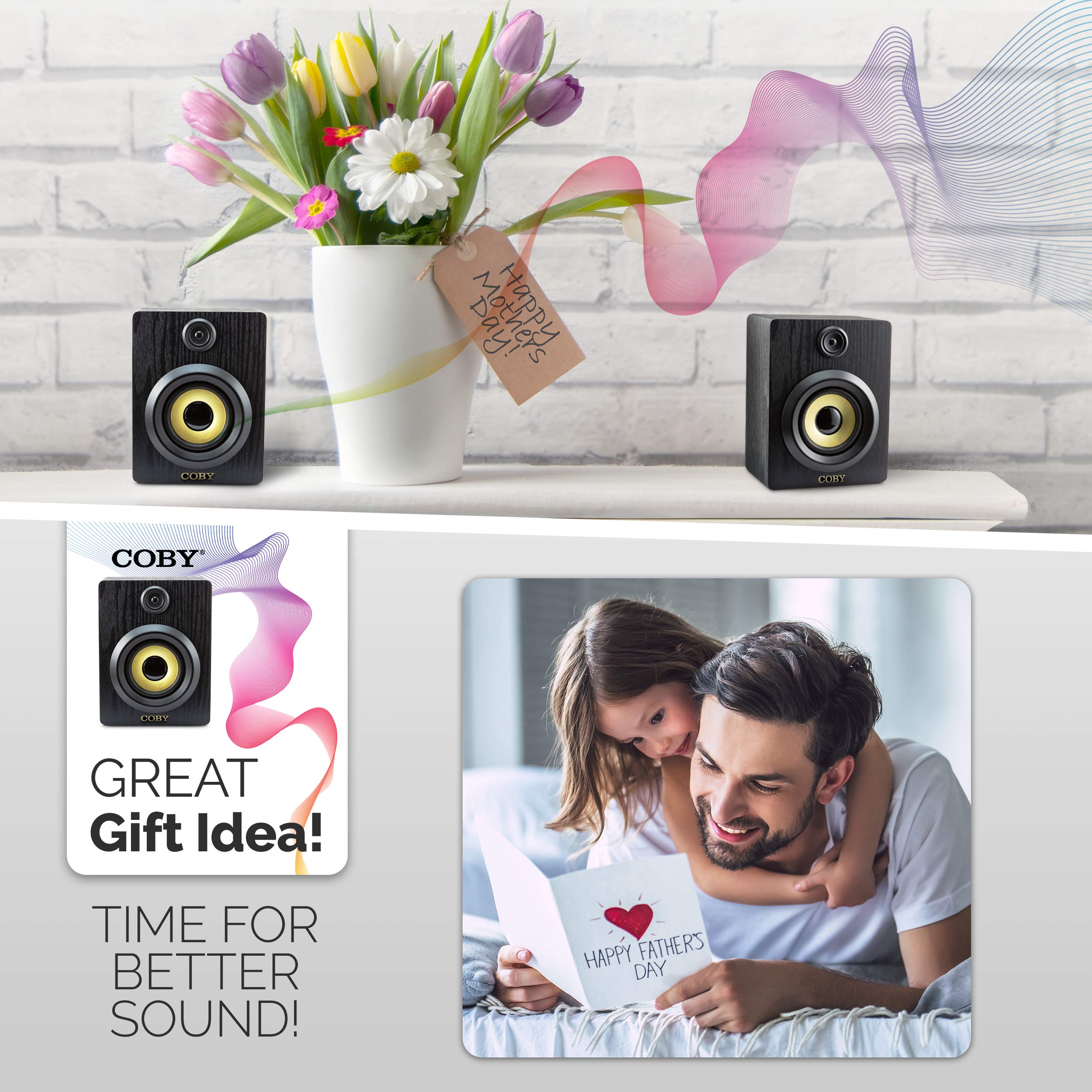 Coby Wireless Rechargeable Bluetooth Mini Speakers