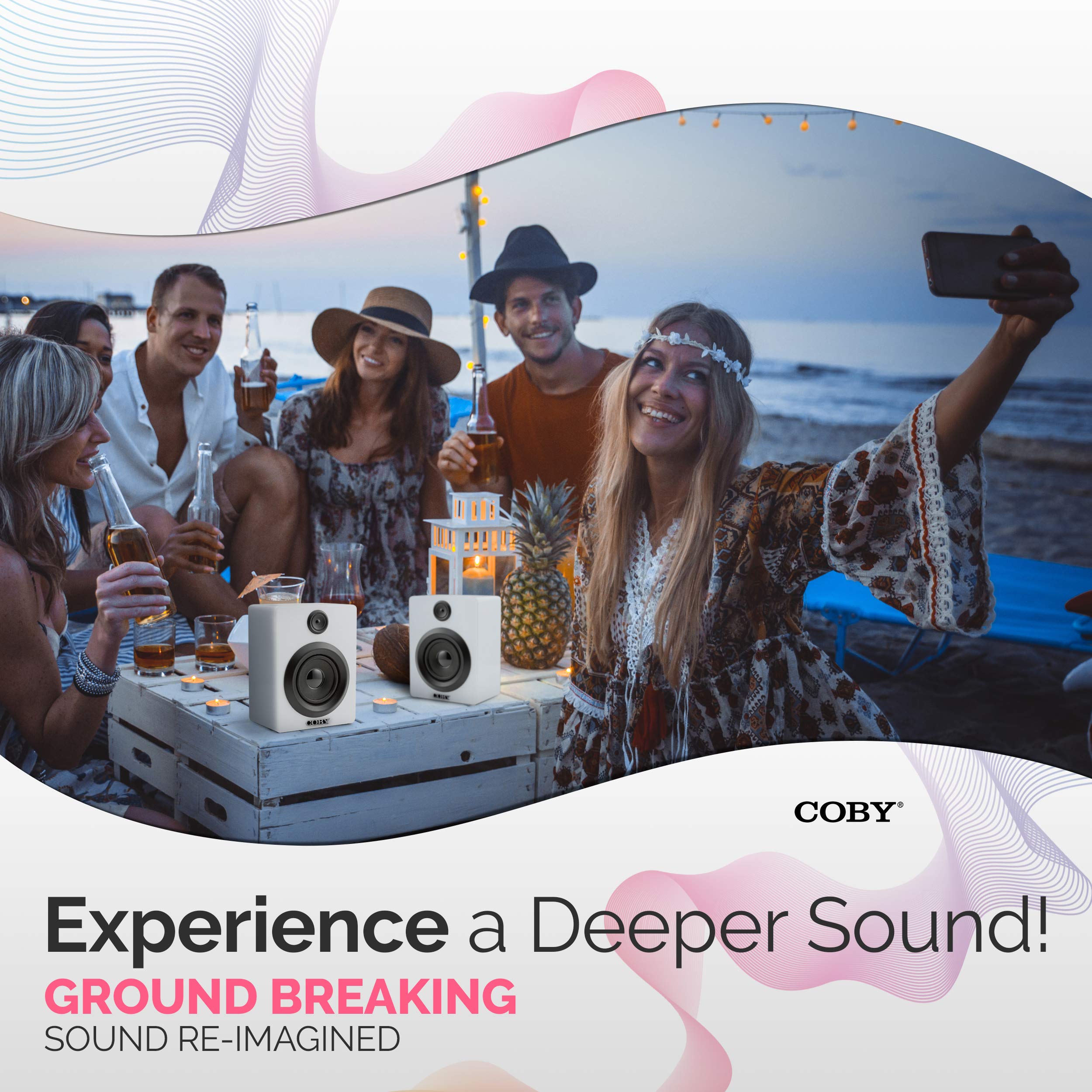 Coby Wireless Rechargeable Bluetooth Mini Speakers