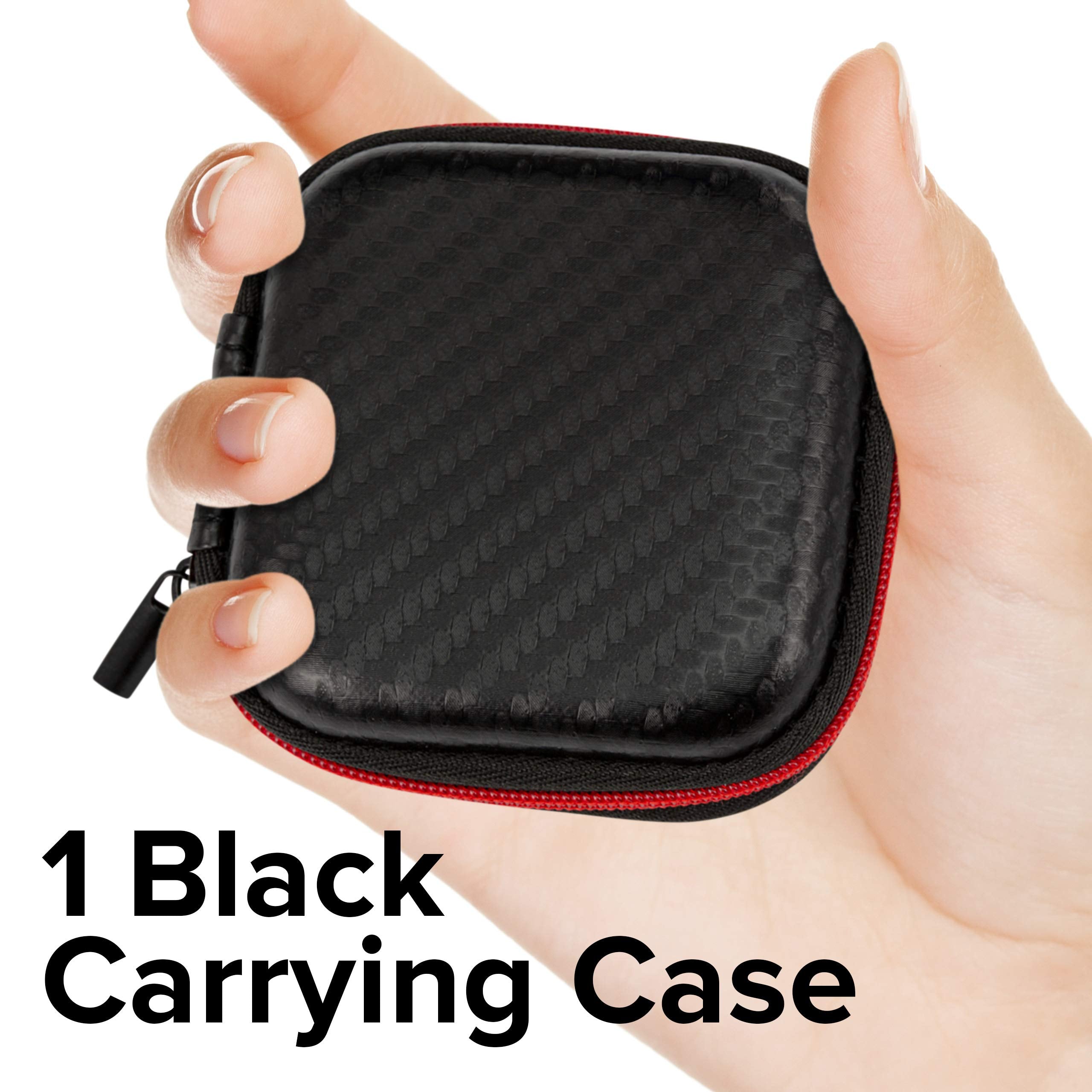 Chargeworx AirPods Case Bundle Silicone Cover Holders Carabiner Red