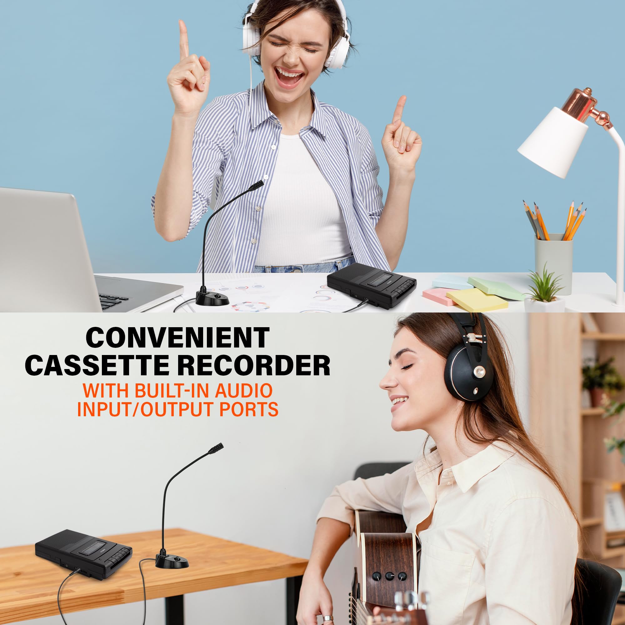 Coby Portable Cassette Player and Tape Cassette Recorder