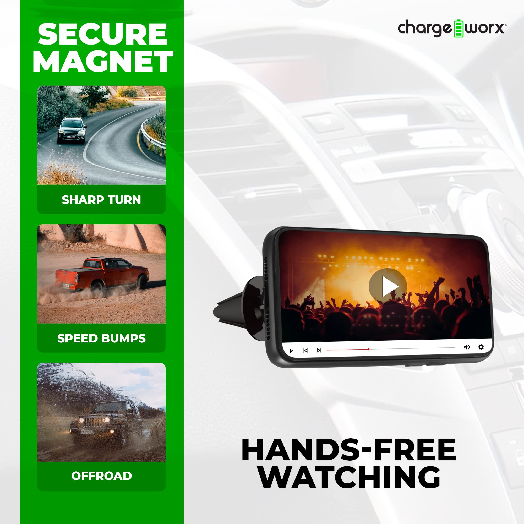 Chargeworx Mag Air Vent Phone Holder