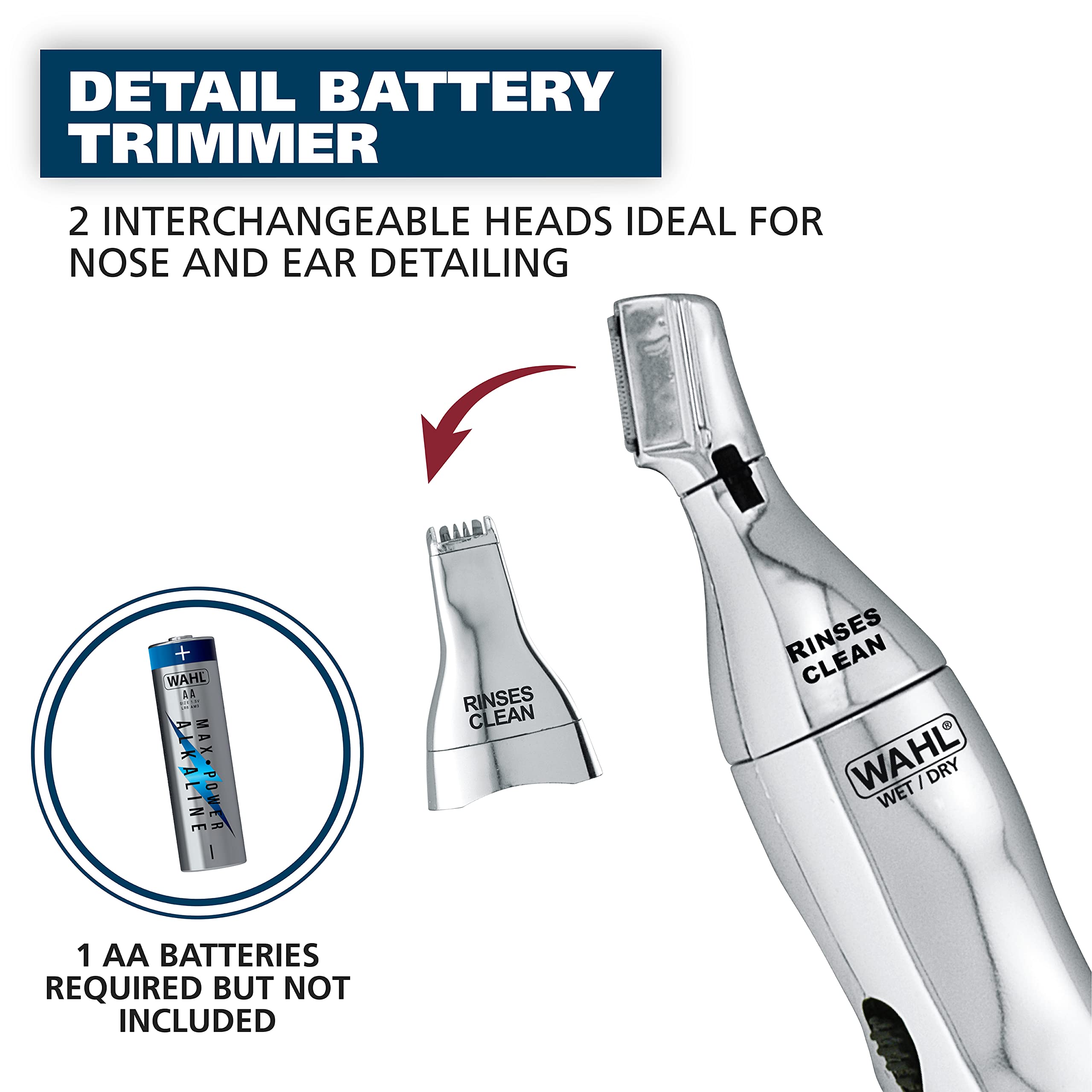 Wahl Clipper Home Barber Kit Electric Corded Clipper and Battery Touch Up Trimmer