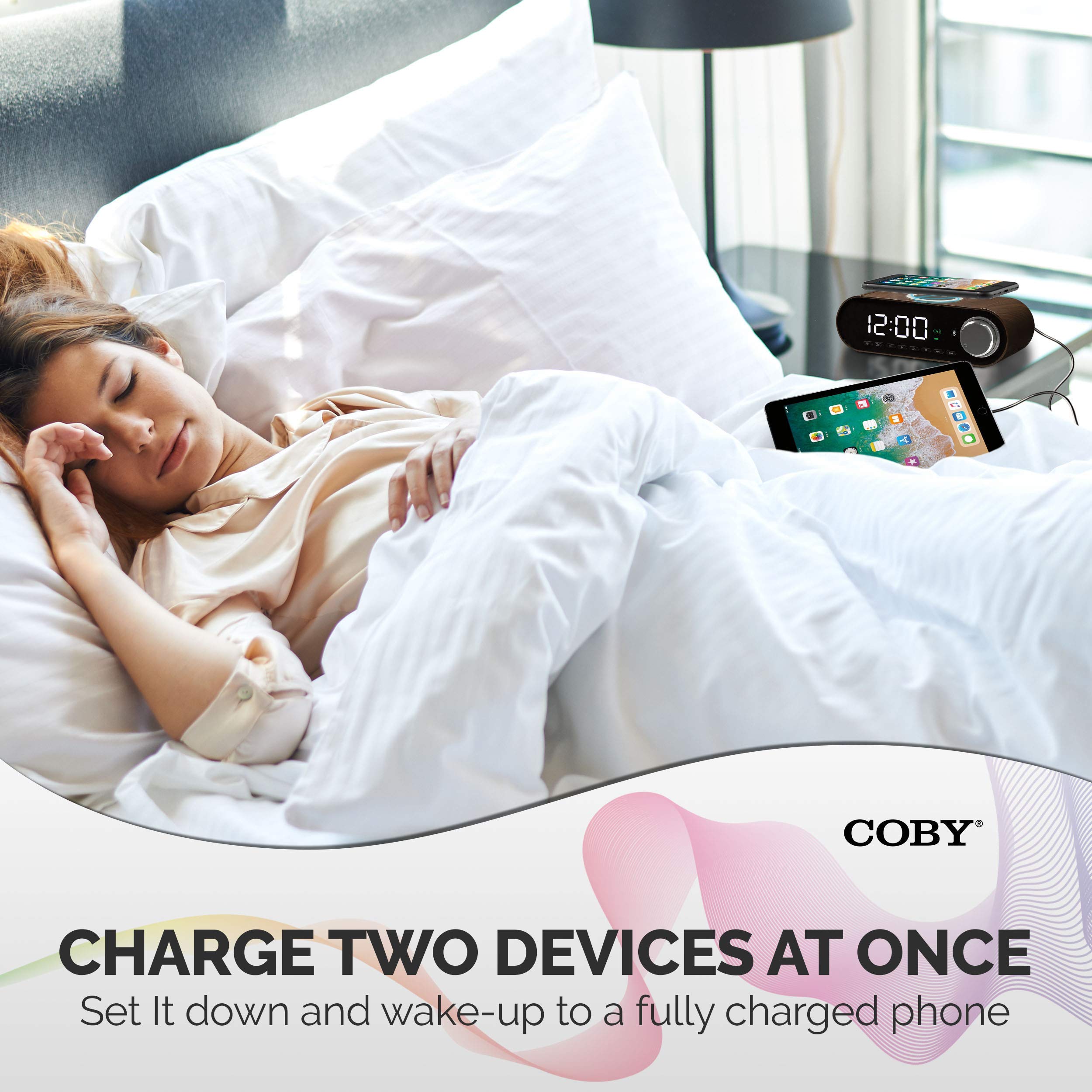 Coby Digital LED Alarm Clock Built in