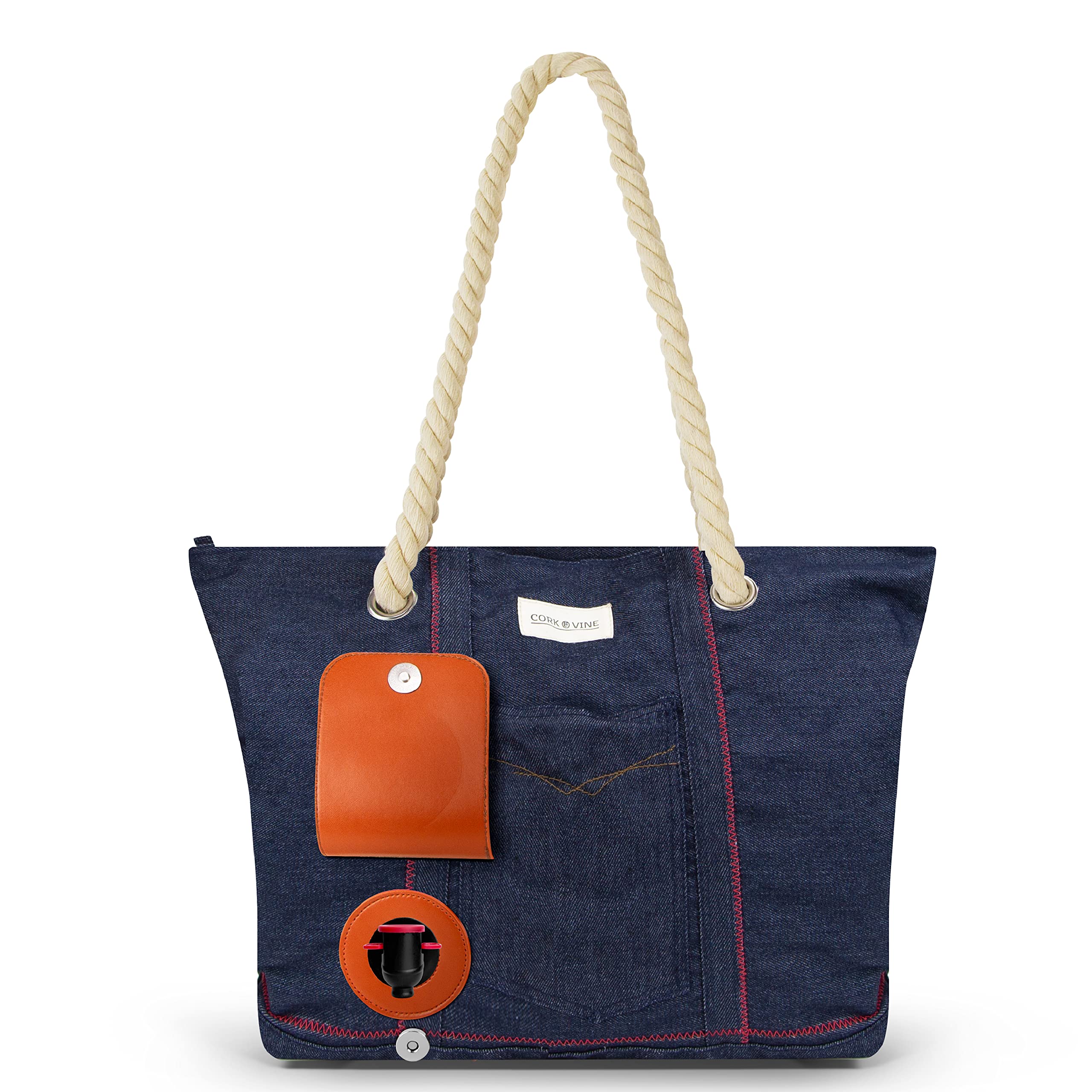 CORK & VINE Wine Beach Bag with