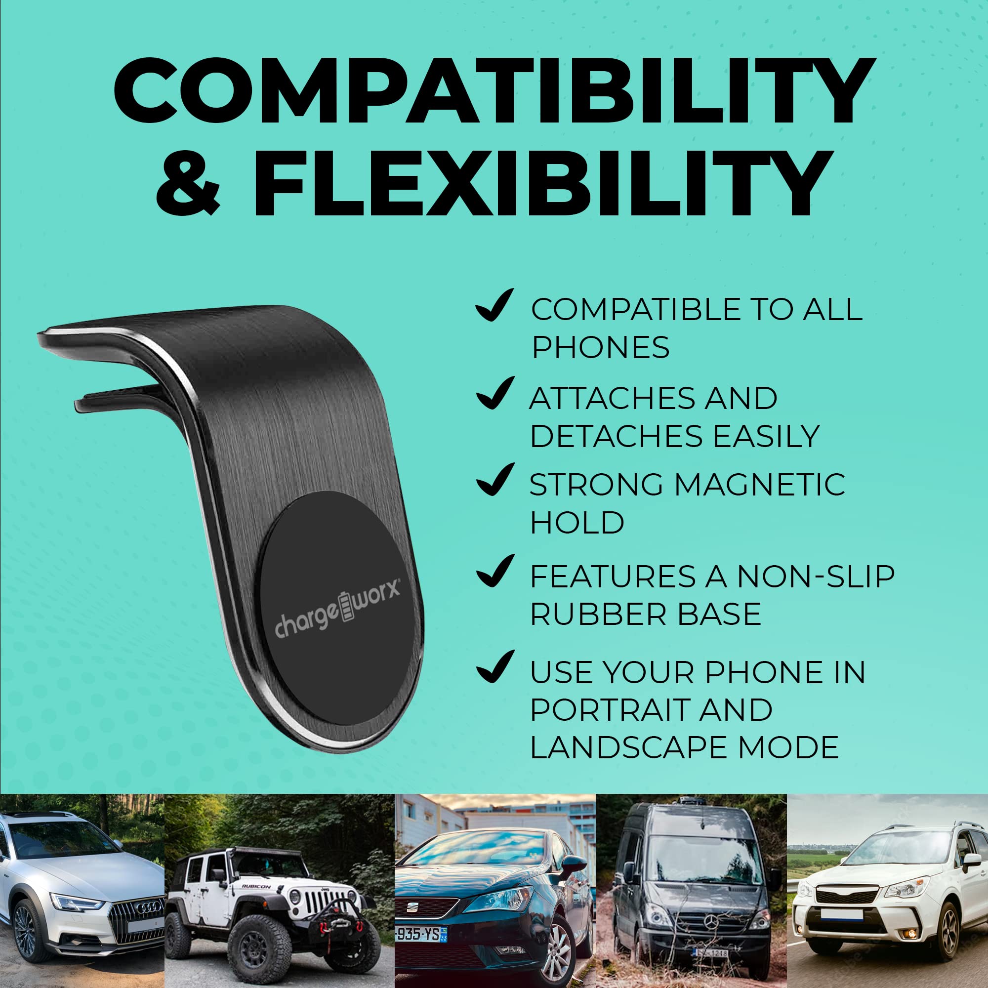 Chargeworx Magnetic Vent Mount