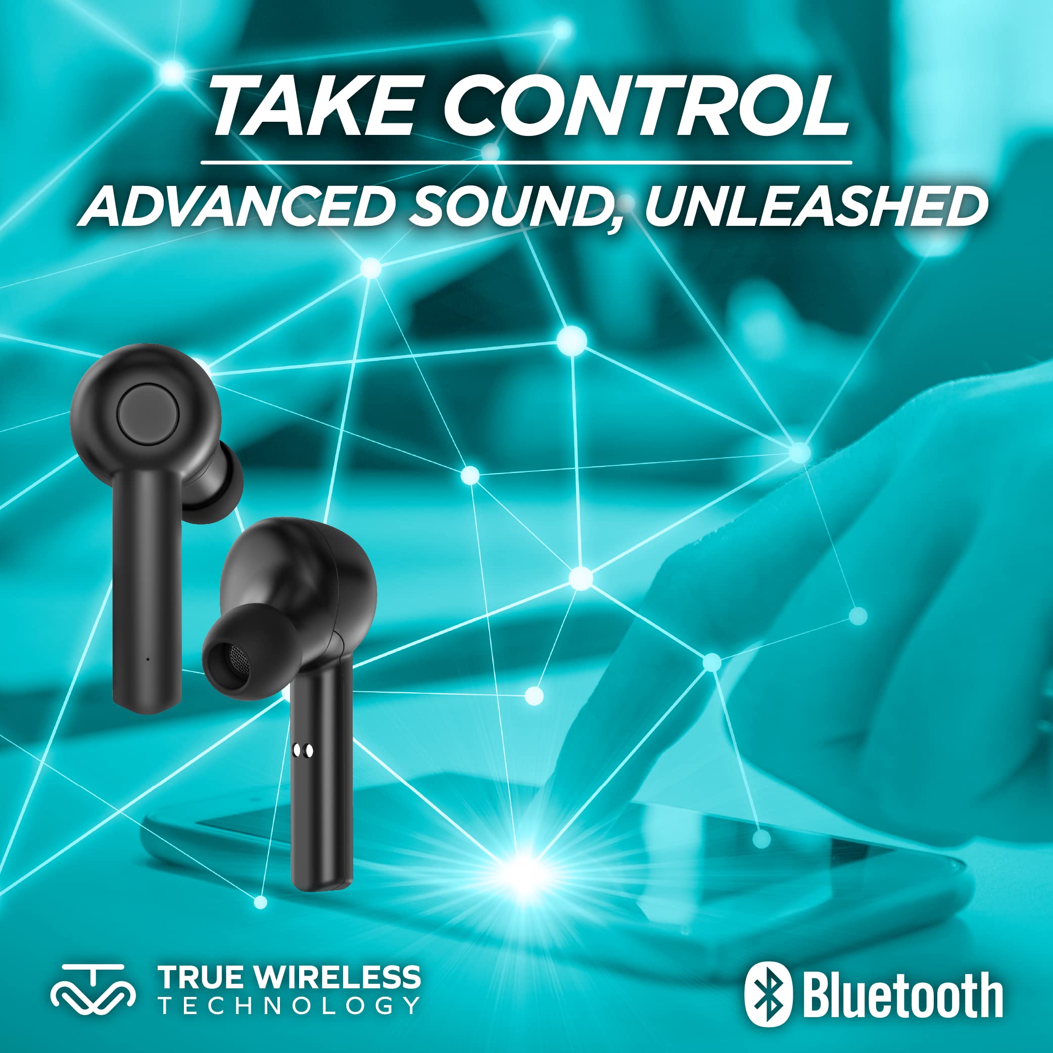 Coby TruFit Lightweight Wireless Earbuds