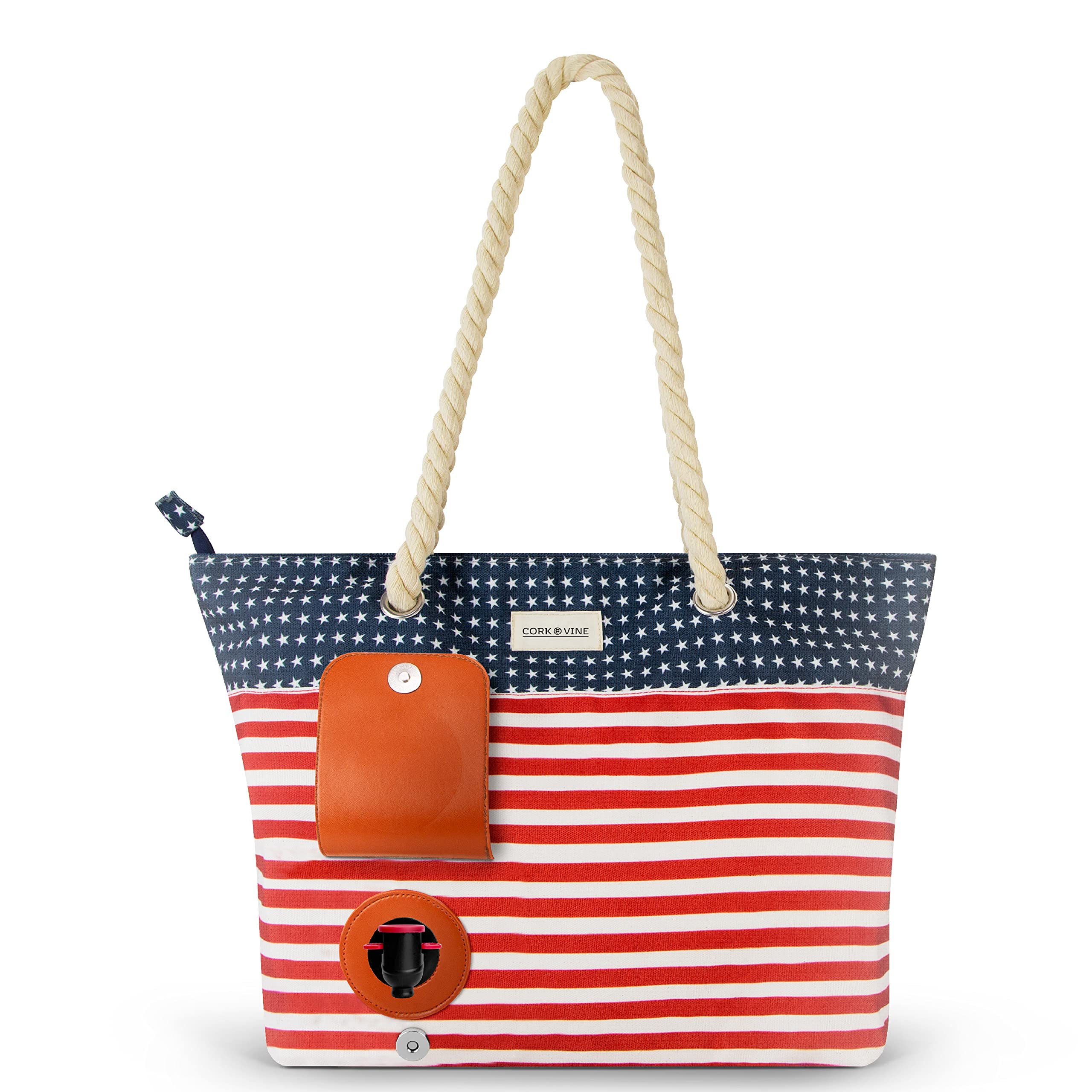 CORK & VINE Wine Beach Bag with