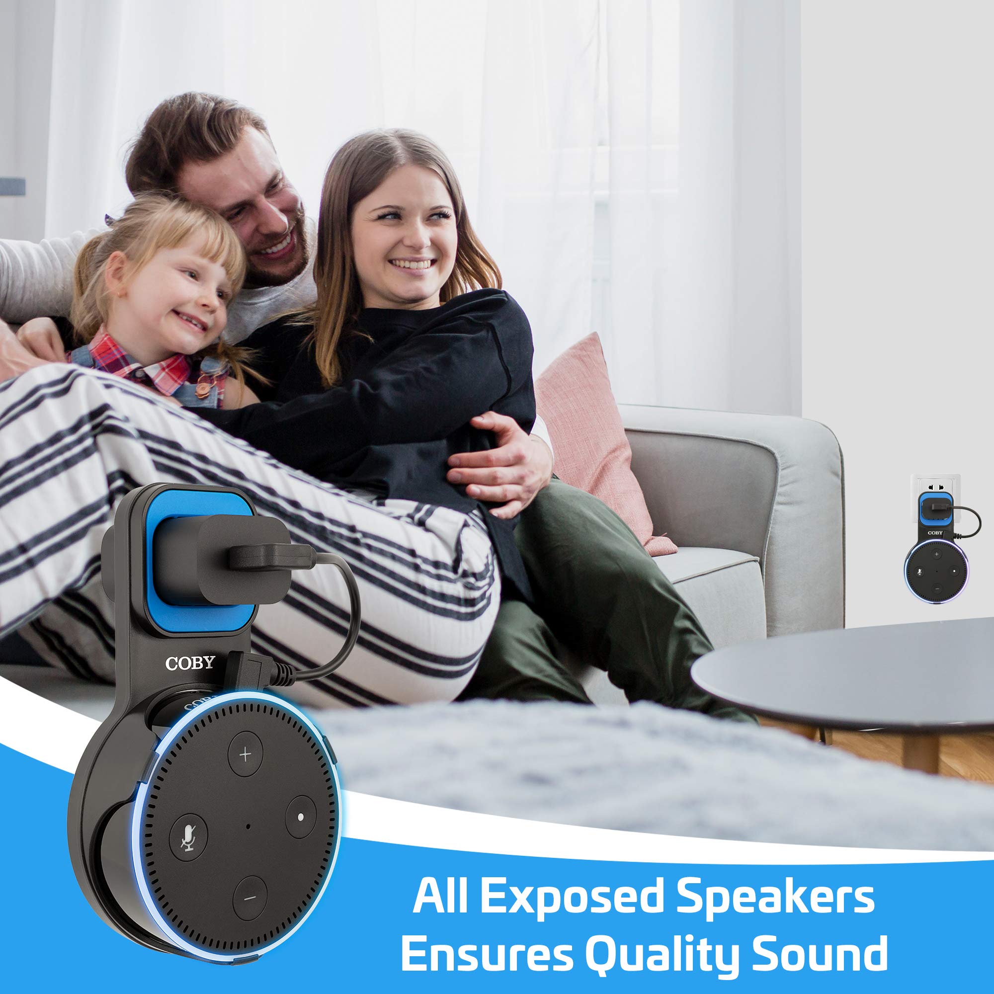 Coby Speaker Wall Mount for 2nd Generation Dot Voice Assistants