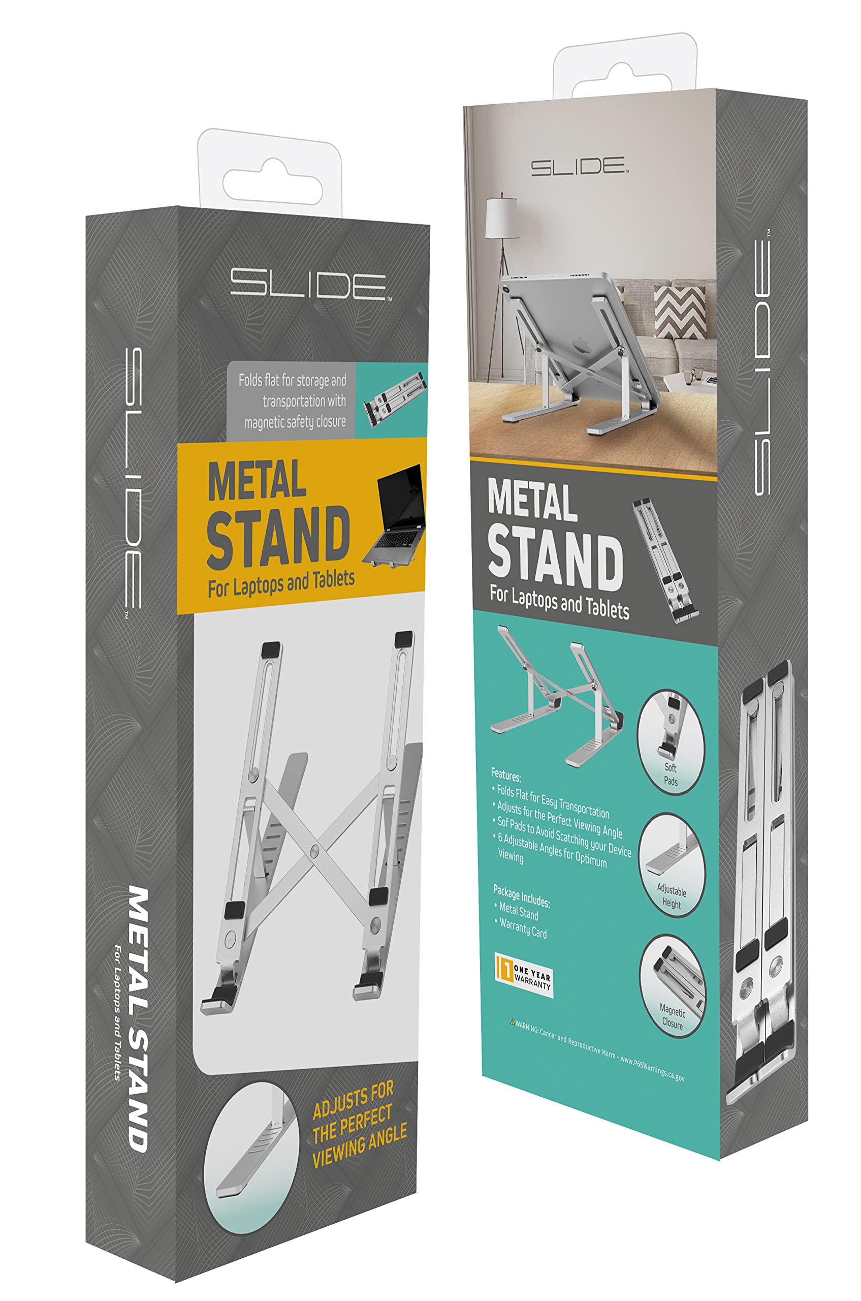 SLIDE Portable Metal Tablet Laptop Stand Foldable Easy Transportation
