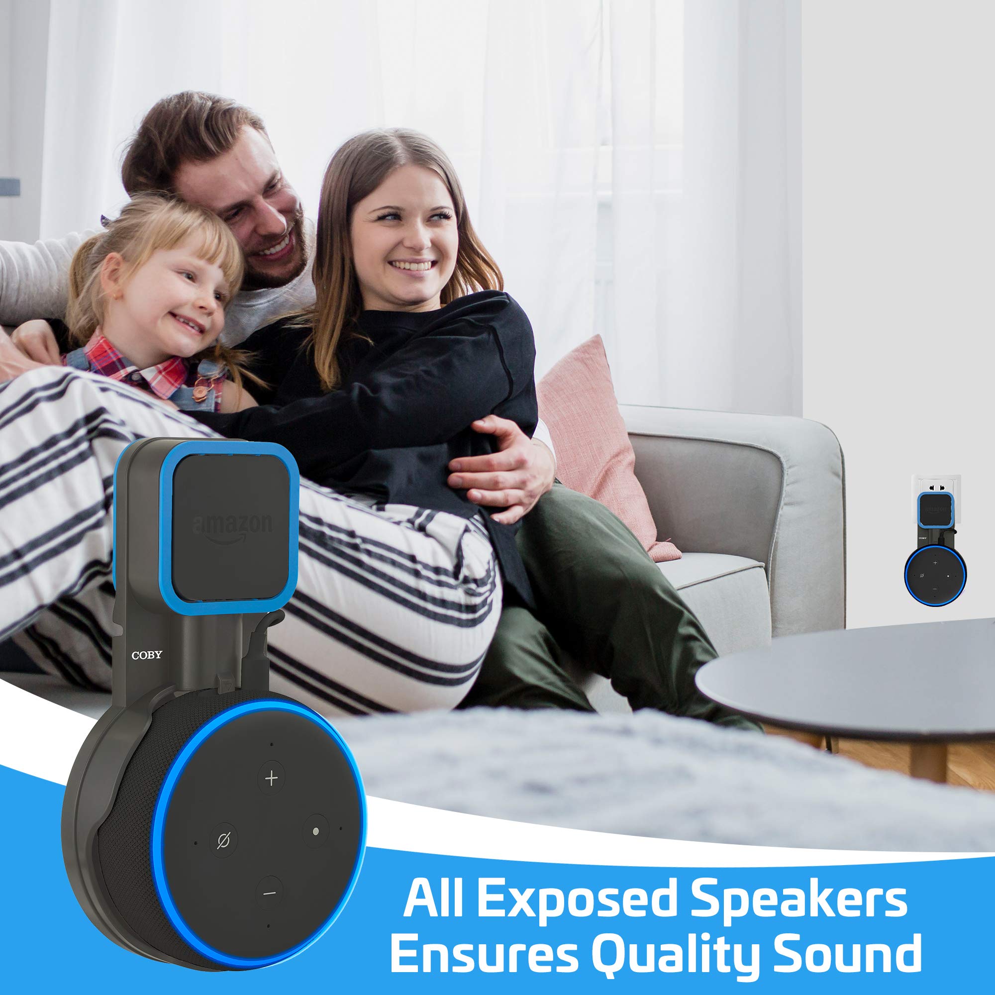 Coby Speaker Wall Mount for 3rd Generation Dot Voice Assistant
