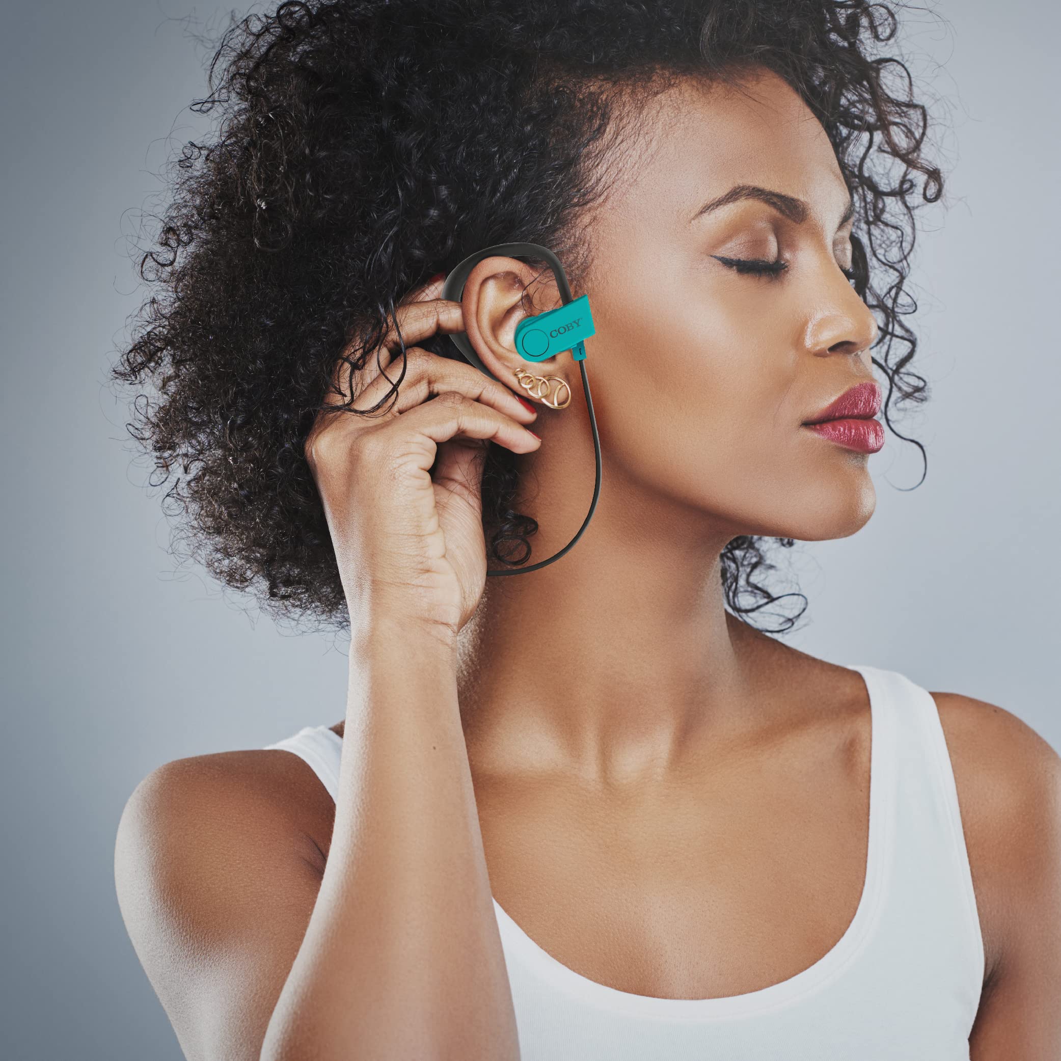 Coby Bluetooth Headphones Running