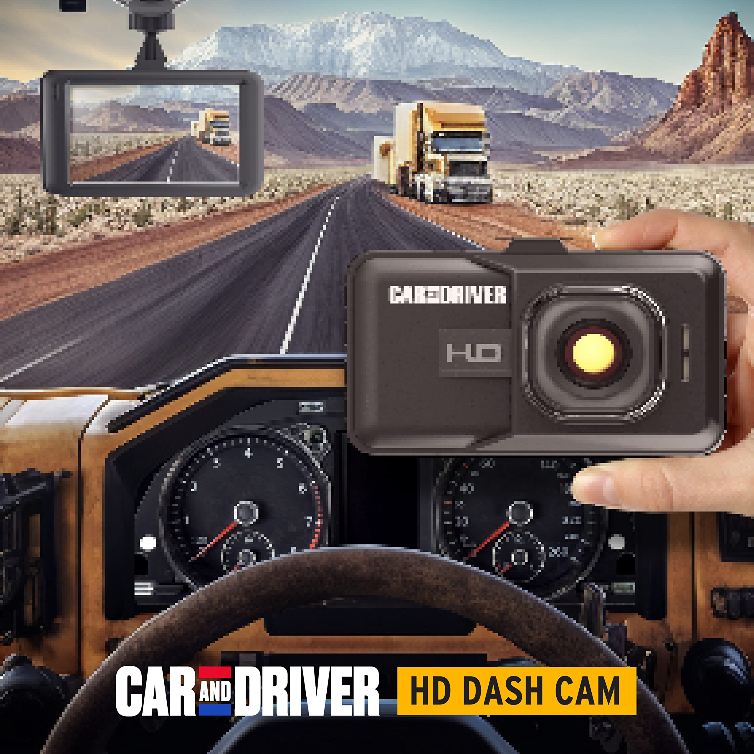 Car and Driver 1080p HD Car Dash Cam with 3” LCD Screen