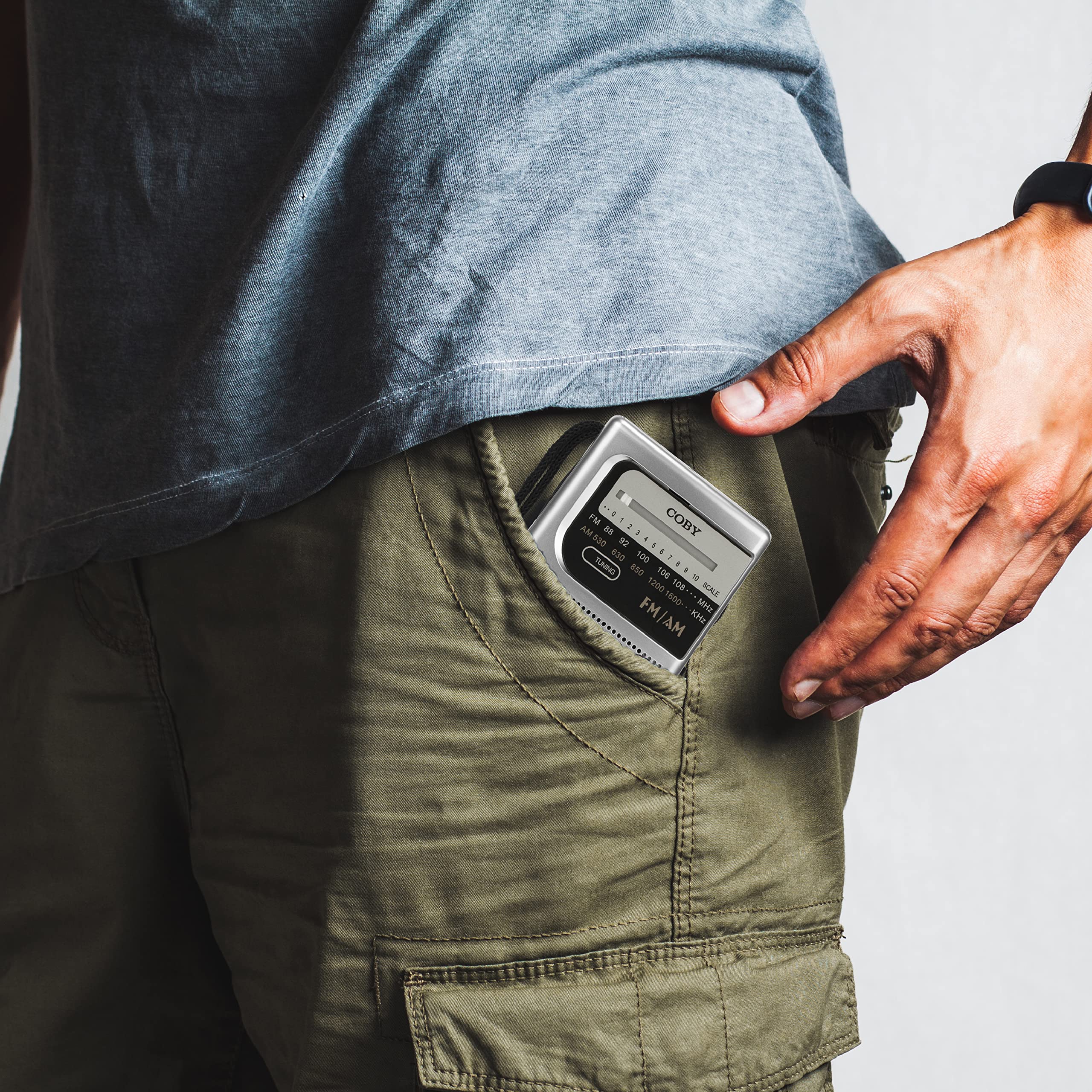 Coby Retro Pocket Size AM/FM Radio