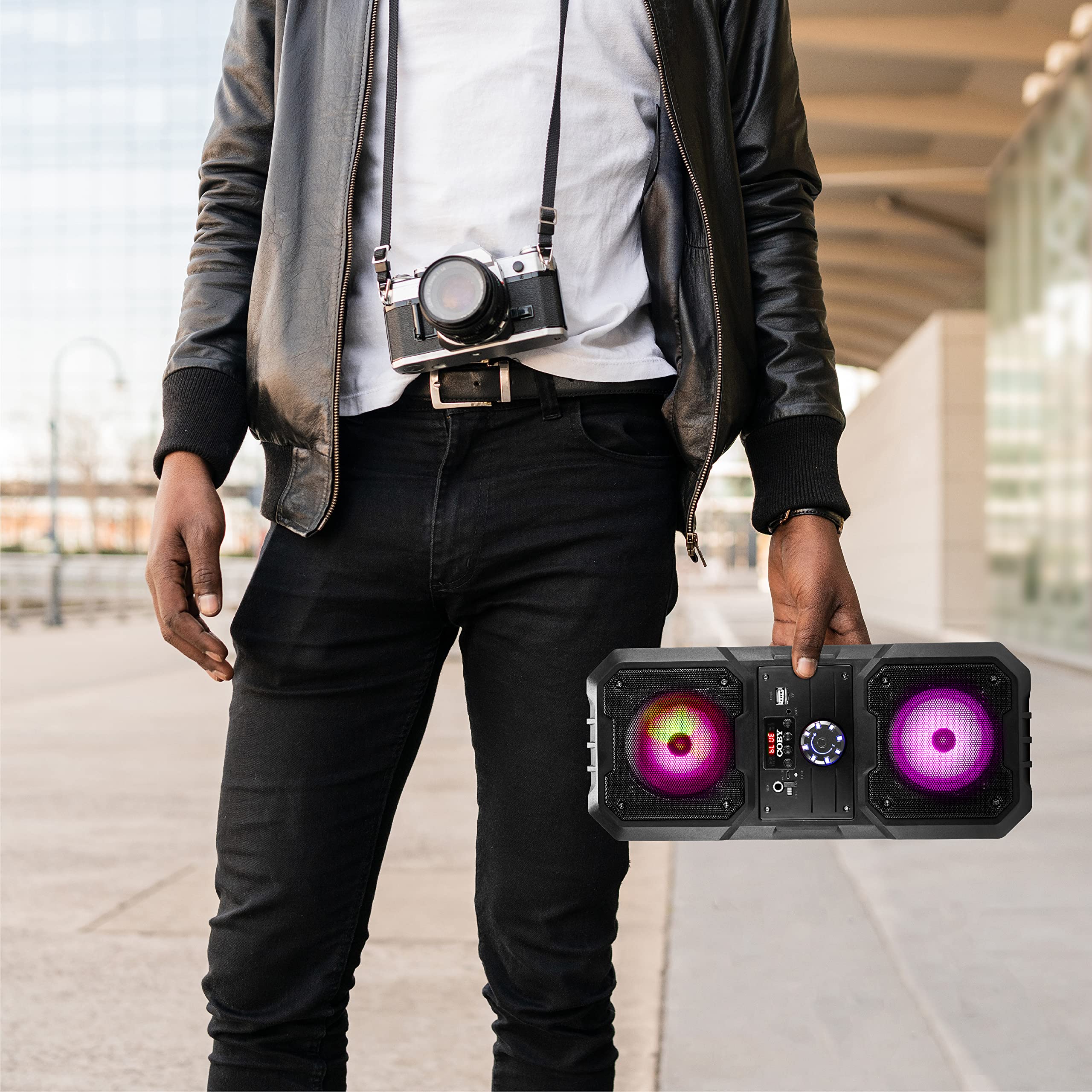 Coby True Wireless Speaker with LED Lights