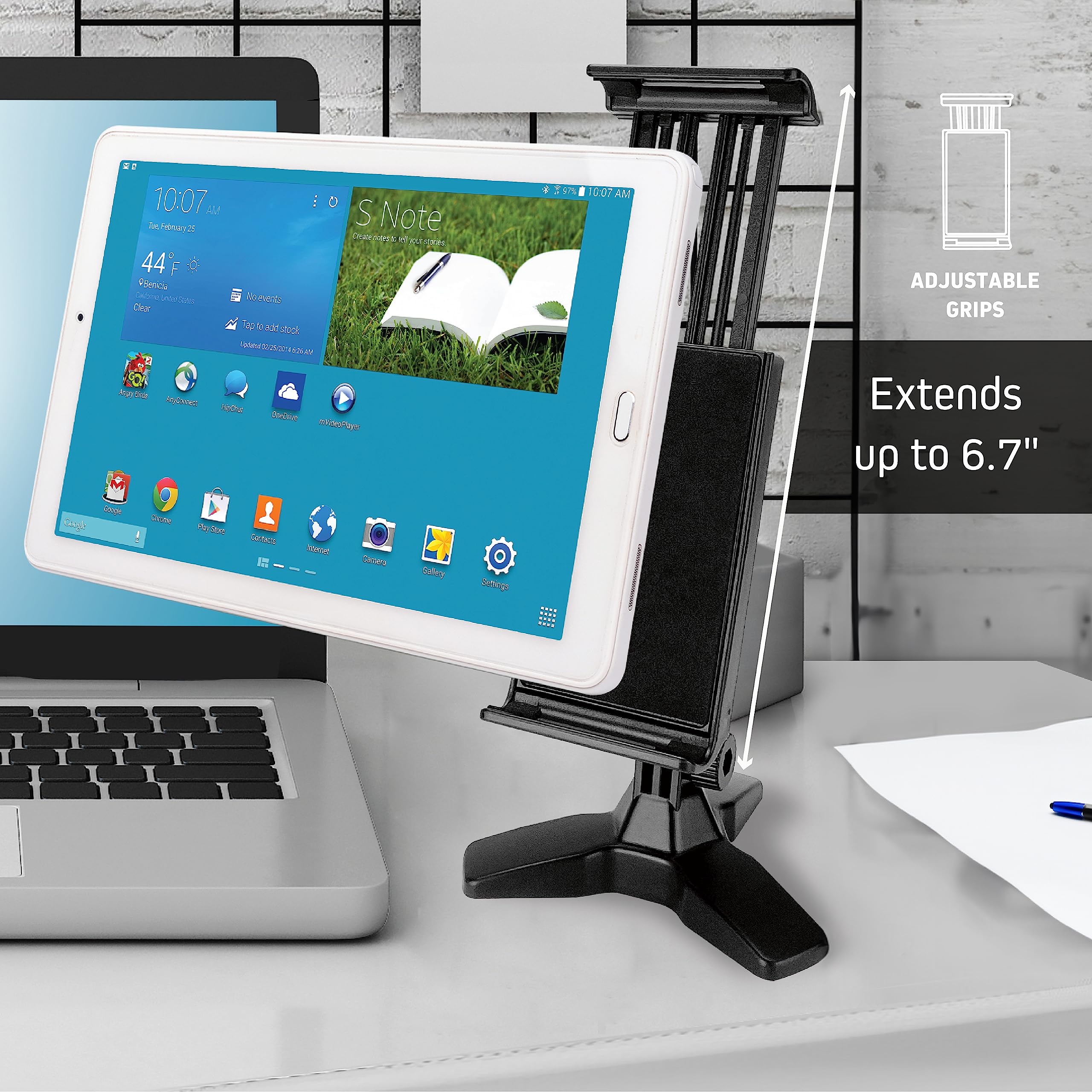 SLIDE Mount Smartphones Tablets Adaptable Cell Phone Tablet Stand