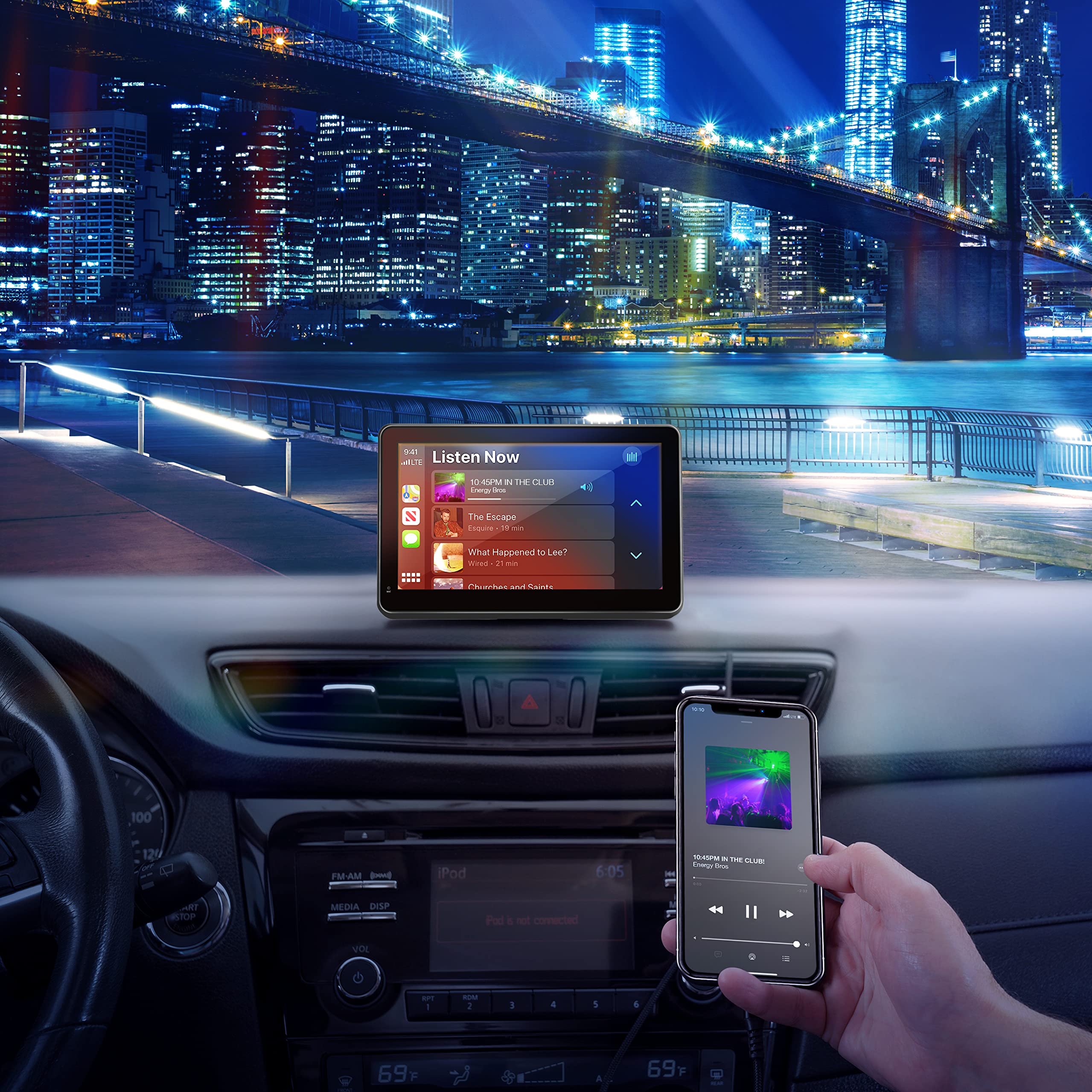Car and Driver INTELLIDASH Slim with Apple Carplay and Android Auto