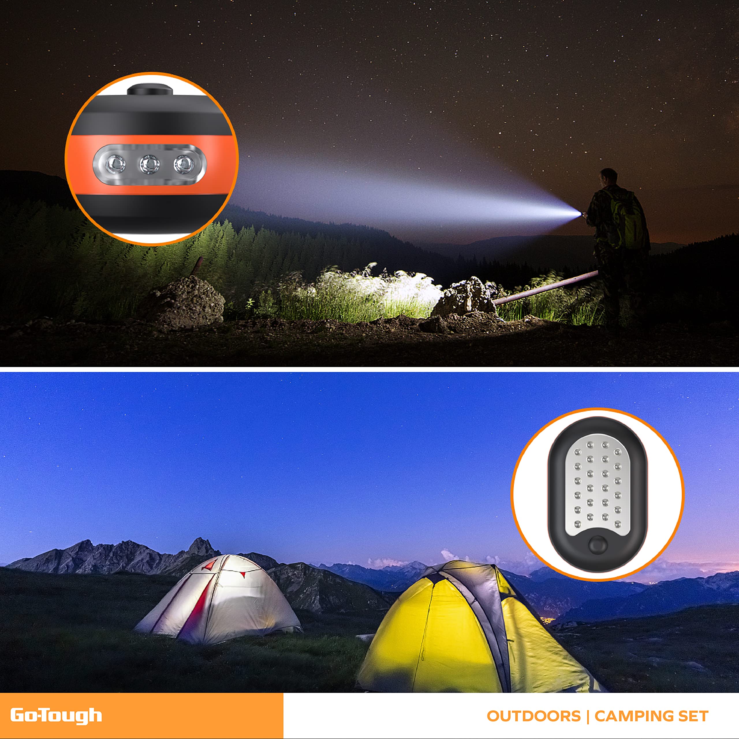 Go-Tough Outdoors 3-Piece Camping Accessories