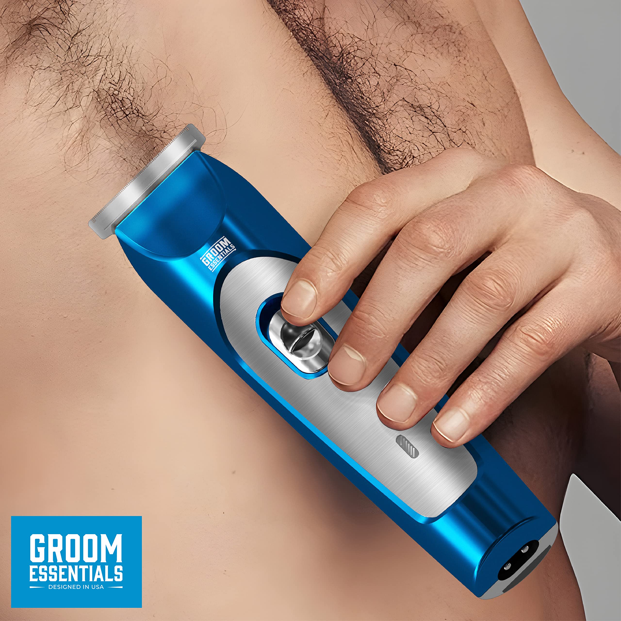 Groom Essentials Rechargeable Hair and Beard Trimmer for Men