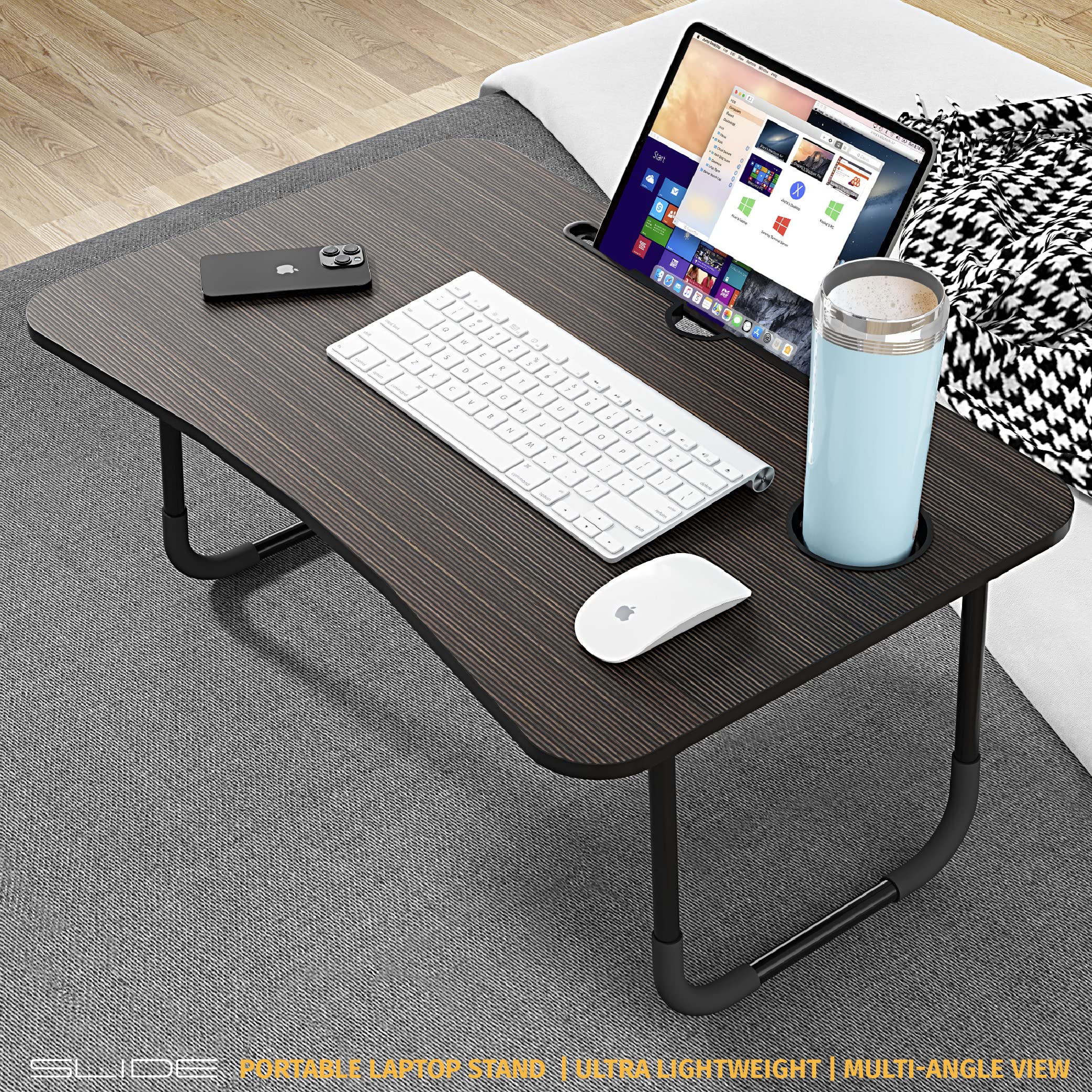 Slide Home Office Portable Lap Desk Laptop Tablet Stylus
